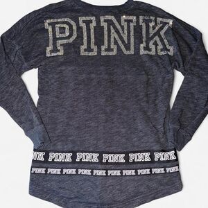 Victoria-s-secret Women's Grey and Navy Shirt